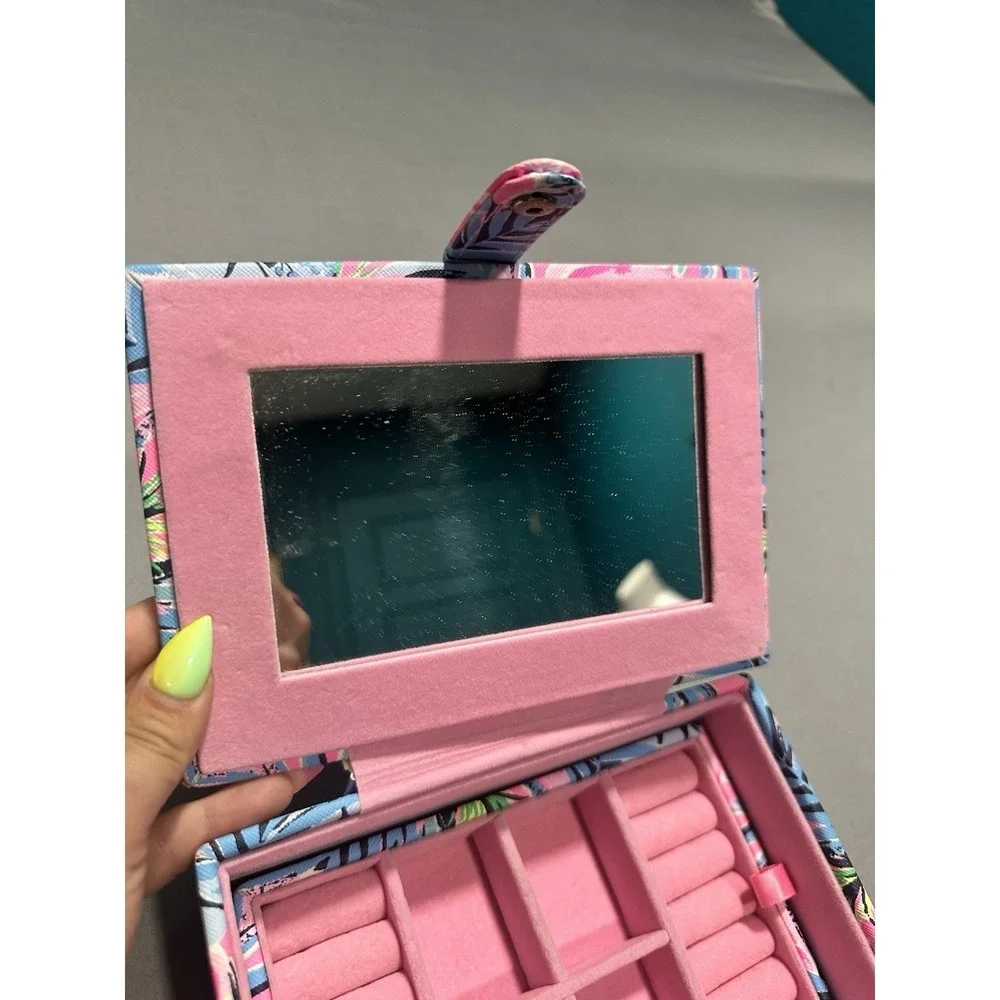Lilly Pulitzer Hard Travel Jewelry Case‎ Cocktail Pretty In Pink